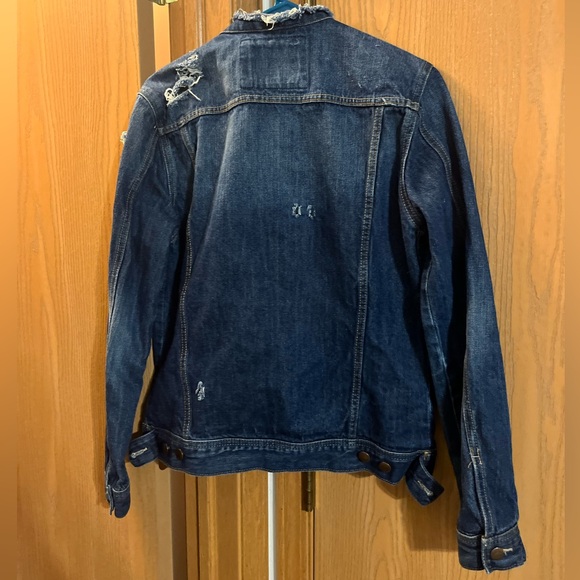 21 Men Custom Distressed Denim Jacket Men’s Small - Picture 7 of 7